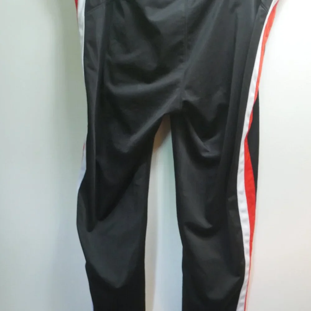Foundry Black Tracksuit Set Red White Stripe Hoodie Joggers 2XL Young Men's - Picture 10 of 14